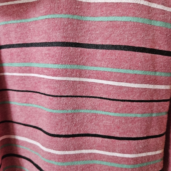 Roxy Vintage Fleece Lined Striped Zip Hoodie W/Teddy Lined Hood - Picture 5 of 9